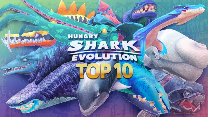 What is the strongest evolved shark in Hungry Shark Evolution?