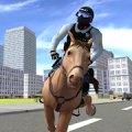 Cavalo de polícia montado 3D Mod