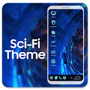 Sci fi theme for computer launcher Mod
