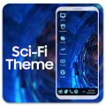 Sci fi theme for computer launcher icon