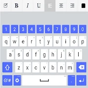 White&Blue LG Keyboard Theme