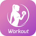 Workout for Women. Female fitness training at home icon