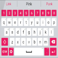 Wihte&Pink LG Keyboard Theme icon