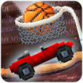 Pixel Cars. Basketball icon