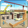 Modern House Construction 3D icon