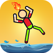 Stickman On Fire : Stickman Games Fun Physics