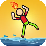 Stickman On Fire : Stickman Games Fun Physics Mod