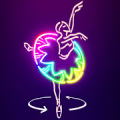Neon Glow -  3D Poly Color Light Puzzle Game icon