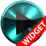 Poweramp widget TURQUOISE META