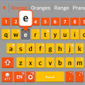 Org-Red Keyboard LG theme APK