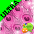 Ultra Cute Pink Peacock Theme APK