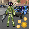 Army Commando Stickman Rope Hero Survival Mod