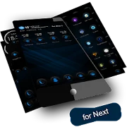 Next Launcher Theme RubberBlue