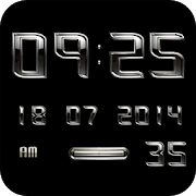 AMETAL Digital Clock Widget Mod