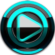 Poweramp skin Black Turquoise Mod