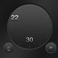 Analog Digital clock UCCW skin icon