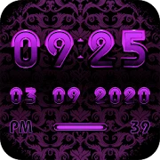 A-PURPLE Digital Clock Widget Mod Apk [Paid for free][Free purchase]