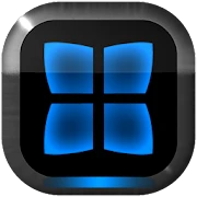 NEON BLUE Next Launcher Theme Mod