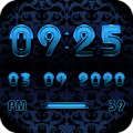 A-BLUE Digital Clock Widget Mod