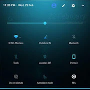 [Substratum] Neon Blue Theme Mod
