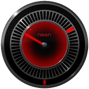 NEON RED Laser Clock Widget Mod