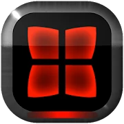 NEON RED Next Launcher Theme Mod