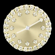 Diamond Gold Clock Widget Mod