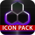 icon pack HD 3D glow purple Mod