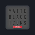 Matte Black Icon Pack‏ Mod