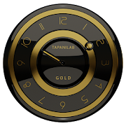 Black Gold clock widget Mod