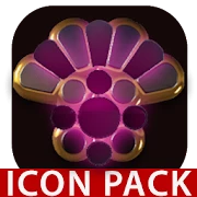 PINK icon pack pink glow black gold