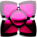 pink black 3D Next Launcher Mod
