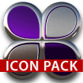 icon pack purple glas 3D icon