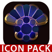 OCEAN icon pack blue black gold Mod