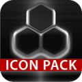 GLOW SILVER icon pack HD 3D icon