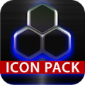 icon pack HD 3D glow blue‏ Mod