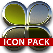Lime silver glas icon pack 3D Mod