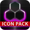 GLOW PINK icon pack HD 3D‏ Mod