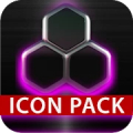 GLOW PINK icon pack HD 3D Mod