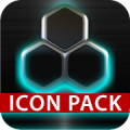 GLOW Turquoise icon pack HD 3D‏ Mod