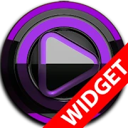 Poweramp widget - BLACK Purple Mod