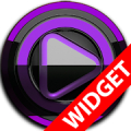 Poweramp widget - BLACK Purple‏ Mod