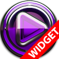 Poweramp widget Purple Glas icon