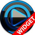 Poweramp widget BLACK BLUE‏ Mod