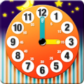 Learning to tell time is fun icon