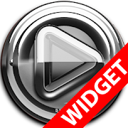 Poweramp widget Silver Glas icon