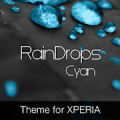 RainDrops Premium Cyan Theme‏ Mod