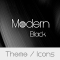 Modern Black Theme + Icons Mod