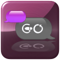 Metallic Purple for GO SMS icon