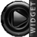 Poweramp widget Black Glow‏ Mod